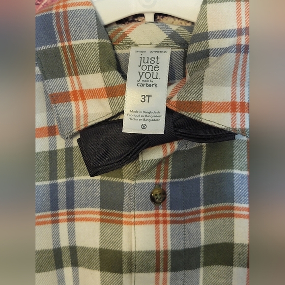 Carters 2 Piece Boys Plaid Outfit - Picture 7 of 7